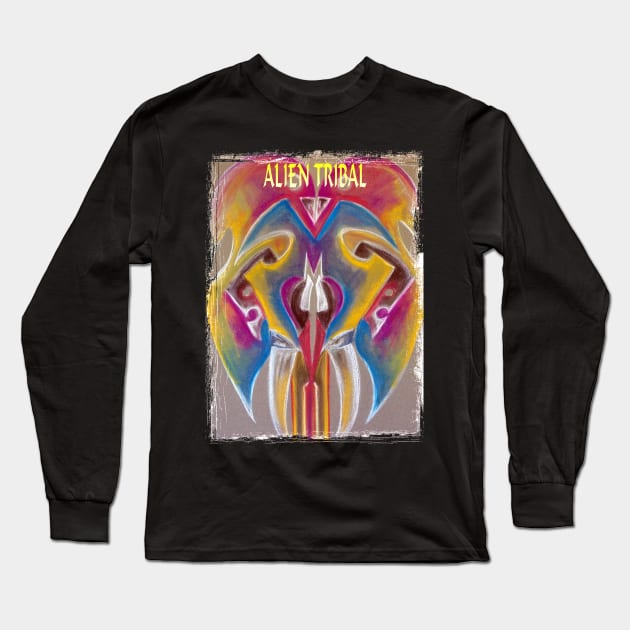 Alien Tribal 7 Long Sleeve T-Shirt by jmodern